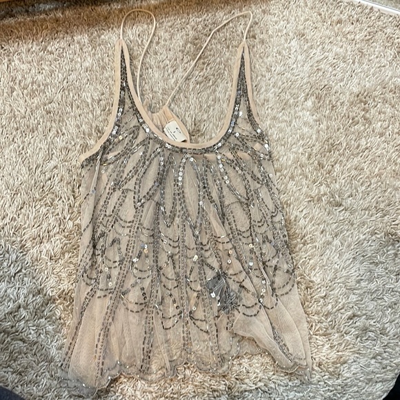 Sheer sequence top - Picture 1 of 3